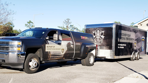 Army National Guard vehicle wrap