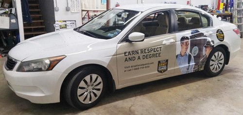 Army National Guard vehicle wrap